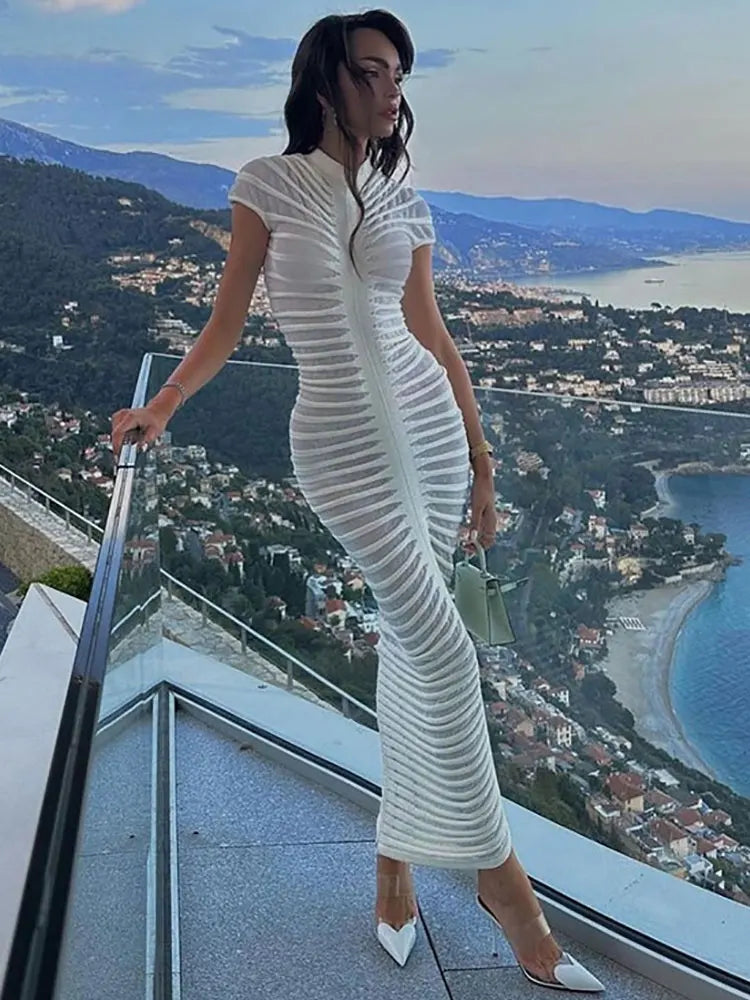 Vestido midi rendado - Lauana Prado