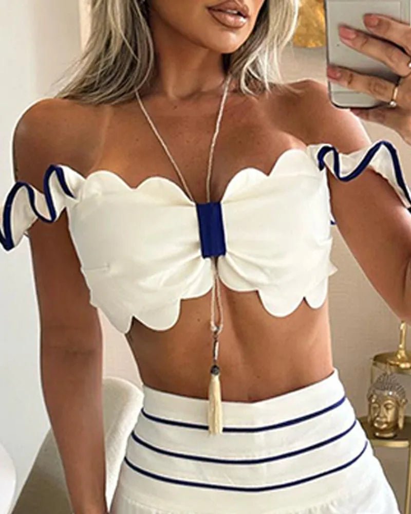 Conjunto top e calça larga - Grécia