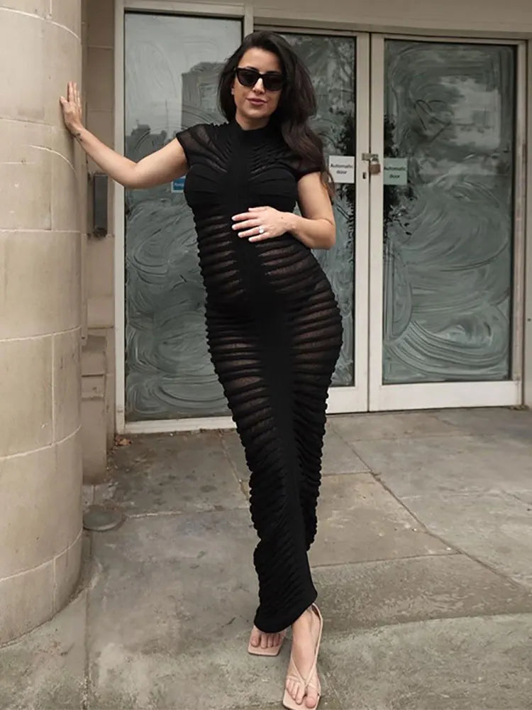 Vestido midi rendado - Lauana Prado
