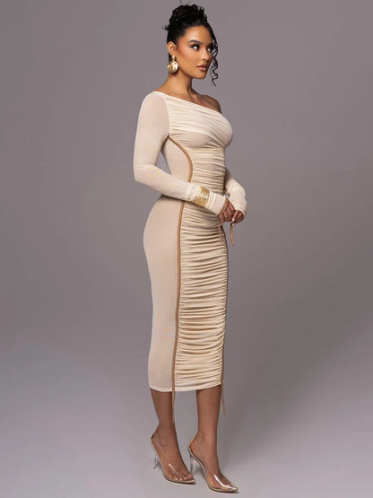 Vestido 2 em 1 midi ou curto plissado -  Egito