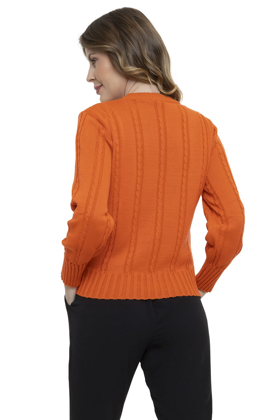 Blusa Tricot Trama Manga Longa - Canes