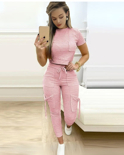Conjunto esportivo manga curta e calça - Confort