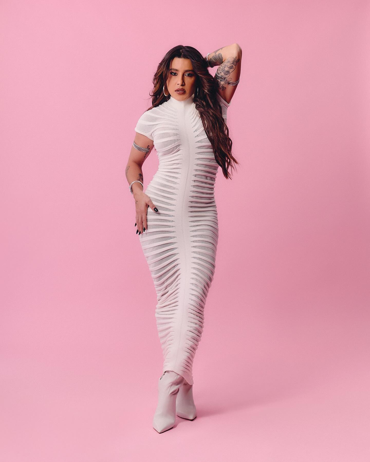 Vestido midi rendado - Lauana Prado