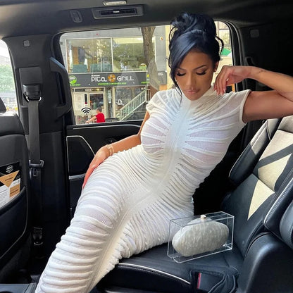 Vestido midi rendado - Lauana Prado